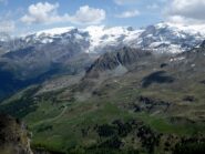 Il Monte Rosa dalla cima.