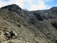 Il tratto che porta sulla dorsale della cima.