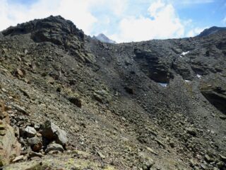 Il tratto che porta sulla dorsale della cima.