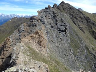 La cresta su cui corre la Ferrata.