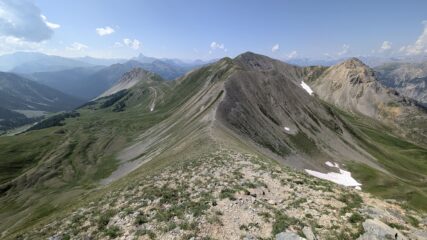 L'intera cresta da percorrere