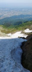 Nevaio a 1900m. lungo la salita