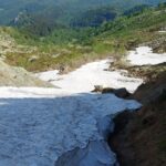 Nevaio a 1900m. lungo la salita