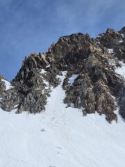 La discesa dalla aguille centrale NO