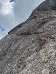 Ultimo tratto verticale della ferrata