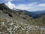 Versante piemontese, si vede il Lago La Reale.