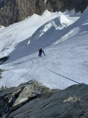 Tratto ghiacciato, a destra del grande seracco, circa 4000m. 
