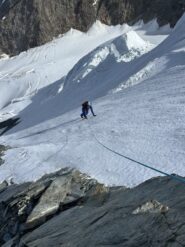 Tratto ghiacciato, a destra del grande seracco, circa 4000m. 
