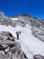 In discesa sul nevaio