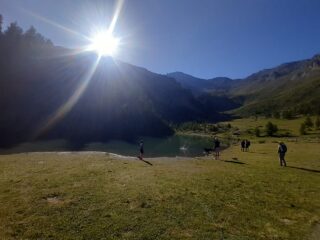 Il lago nella conca del Chisonetto