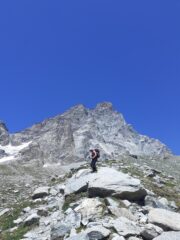 Sulla seconda ripida morena.