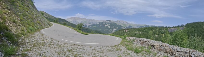 L'ampio paesaggio nella parte alta del Col des Champs