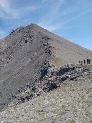 la cima vista dall'anticima