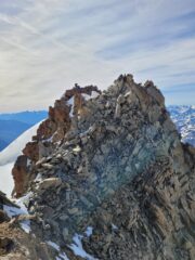 Cima Centrale Nord West, dove si scende per il secondo sfasciume di giornata