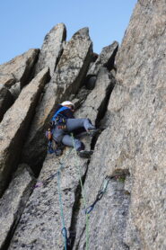 Il diedro fessurato all'inizio di L7