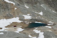 Zoom sul colle bivacco e laghetto