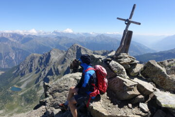 La croce della cima escursionistica
