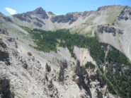 dal Fort de l'Olive vista verso la Roche Gauthier