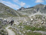 ben ciclabile il sentiero verso il Colle della Valle Stretta 2446 m.