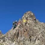 Il camino passo chiave dal friend incastrato