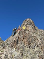 Il camino passo chiave dal friend incastrato