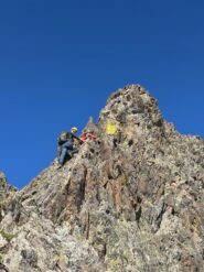 Il camino passo chiave dal friend incastrato