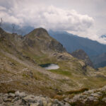 Vista dal Col Laris, verso il lago La Reale