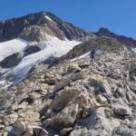 Dallo sperone vista sulla vetta