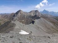 La cresta da percorrere per fare l' anello 