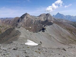 La cresta da percorrere per fare l' anello 