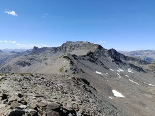 La cresta seguita dal Monte Giuep 