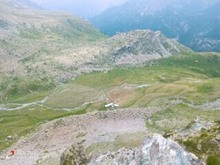 200 m. sotto la cima, l'Alpe Ciamarella.