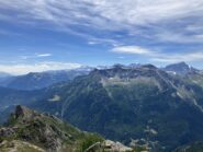 Gruppo Diei- Cistella- Corno, sullo sfondo il M. Rosa