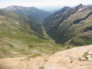 dalla vetta, il versante Piemontese