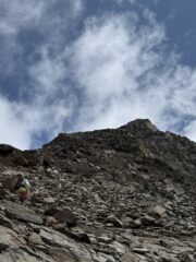 salita per la cresta Ovest
