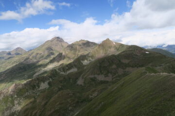 da sinistra Monte Rosso di Vertosan. Fallere, Mont D'Arsy e Tsa di Chaligne