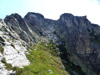 Salendo al Toasso, dopo le roccette.