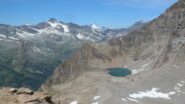 Il lago Lillet dal colle della Porta