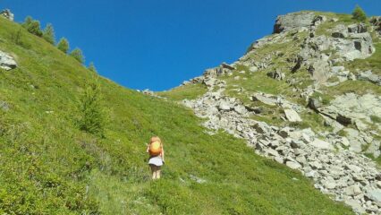 L'arrivo al Colle Dondeuil
