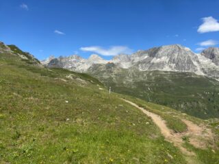 inizio traverso versante nord