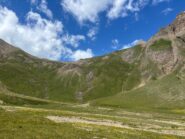 la parete scesa sotto Passo di Gries