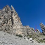 punto di attacco per arrivare a L1 visto dal sentiero di arrivo