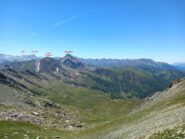 Salendo al colle di Valpreveyre, parte della traversata (traccia approssimativa).